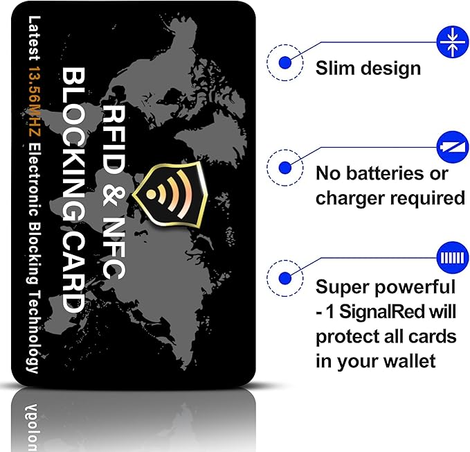 SaiTech IT 10 Pack RFID Blocking Card NFC Contactless Debit/Credit Card ATM Passport Protector ideal for Men & women slim with World map design perfectly fit in wallet(Black), White