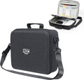 Luxtude Electronic Organizer Travel Case Large, Hard Case for Electronics, EVA Tech Organizers, Travel Cable Bag with Shoulder Strap, Charger Organizers Carrying Cases for iPad(Up to 11’’)