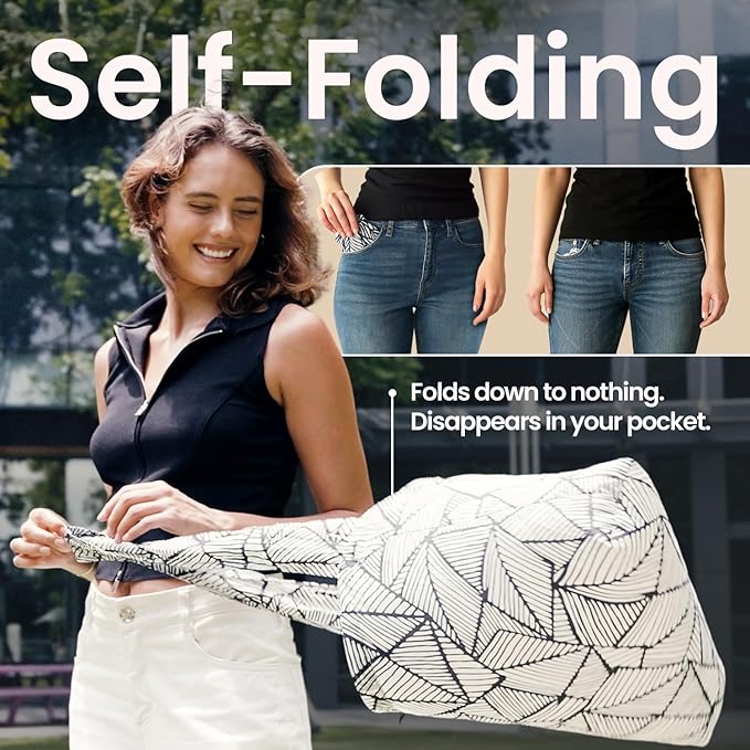 Nanobag Ultra-Lightweight Foldable Sling for Women & Men, Reusable Grocery & Travel Bag, Packable Collapsible Compact Market Crossbody (Sling Stars)