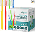 36 Pack Disposable Toothbrushes with Toothpaste, Built In - Prepasted Toothbrushes Individually Wrapped | Single Use Waterless Tooth Brush with Soft Bristles for Airbnb, Hotel, Camping, Travel