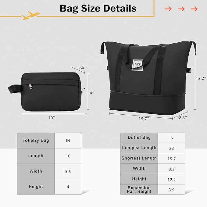 Merax Luggage Set 2 Piece Suitcase Sets with Spinner Wheel,Lightweight Hardside Expandable Travel Laggage with TSA Lock,Suitcase with Travel Bag(20"/24",Dark Gray)