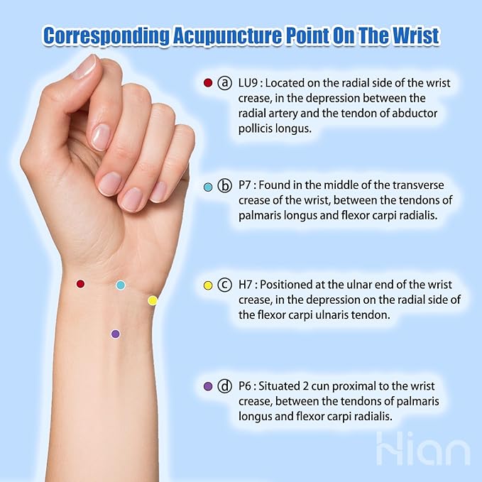 Hion Motion Sickness Bracelets Sea Sickness Wristbands for Motion Sickness/Morning Sickness/Pregnancy Nausea Anti Nausea Wristband Acupressure Nausea Bands Motion Sickness Bands（2Pairs Pine Green）