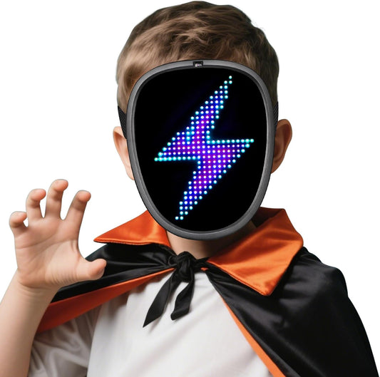 Halloween LED Mask, Light Up Masks Halloween Costume Cosplay Party Birthday Gifts for Teen Boys Girls