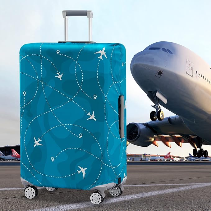 Travelkin Luggage Covers With Tag For Suitcases Tsa Approved,Suitcase Covers Protector Fit 18-32 Inch Luggage XL(29-32inch suitcase)