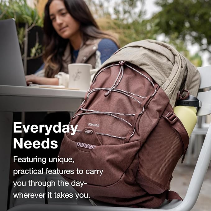 Osprey Quasar 26L Commuter Backpack, Alpaca Tan/Latte Brown Heather