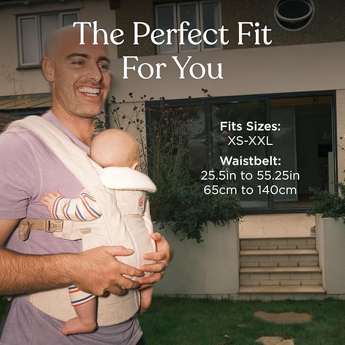 Ergobaby Omni Deluxe Baby Carrier Newborn to Toddler - Breathable Baby Carriers for Summer - All-Position Carrier with Enhanced Lumbar Support & Airflow (7-45 Pounds), Mesh, Graphite Grey