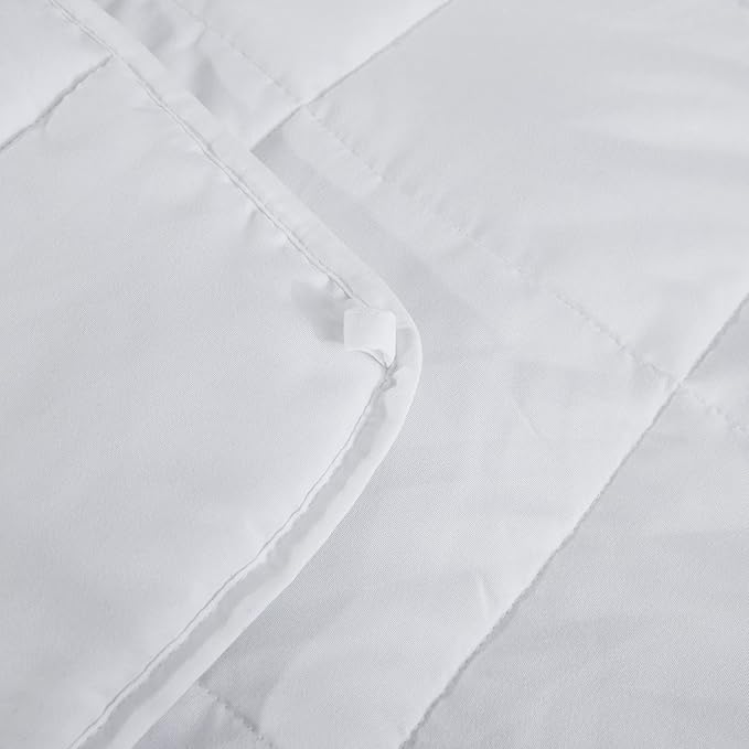 L'AGRATY Weighted Blanket - 60"x80" 20lbs Cooling Breathable Heavy Blanket Microfiber Material with Glass Beads Big Blanket for Adult All-Season Summer Fall Winter Soft Thick Comfort Blanket