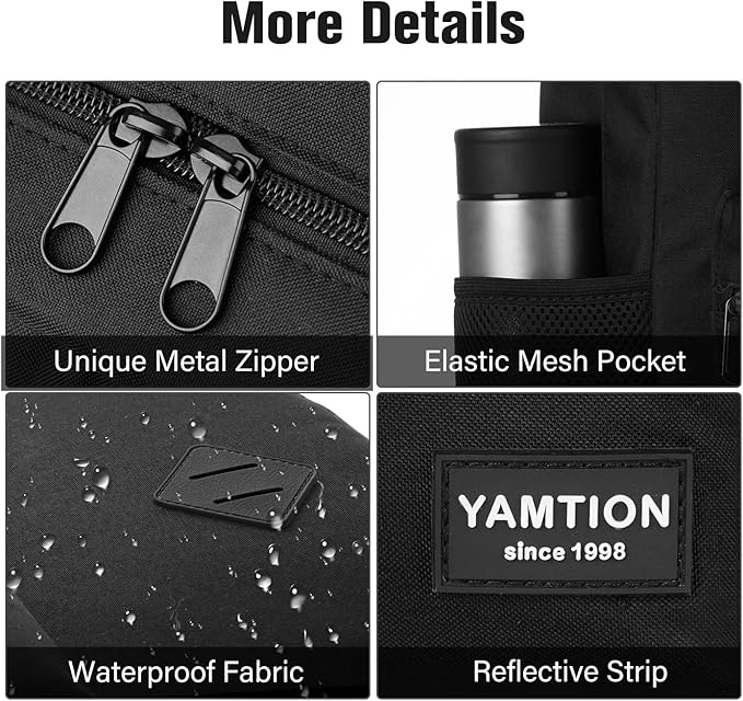 School Backpack 3PCS Sets for Teens Lightweight Bookbag with Lunch Bag Pencil Case for Middle School High School College