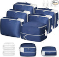 DIMJ Comforter Storage Bag 6 Pack - Blanket Storage Organizer Compression Bags, Large Capacity Ultra Space Saving Self Compression Organize for Bedding, Pillow, Duvet, Sheet Storage with Zipper Window