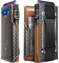 BULLIANT Men Wallet Gift Boxed,Slim Front Pocket Wallet Money Clip Card Holder 3.8"x2.7",Pop-up Access