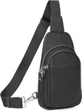 befen Genuine Leather Small Sling Bag for Women Anti-Theft Crossbody Chest Bags Fanny Packs for Travel with RFID Card Slots