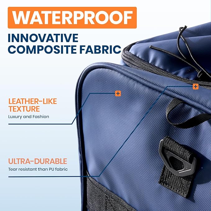Fanwoli 30'' Rolling Duffel Bag with 2 Wheels - No-Sag Design for Heavy Loads, Expandable 100L-120L Luggage with Soft Handle & Lock, Waterproof Foldable Lightweight with for Travel, Camping,Moving