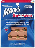 Macks Snoozers Silicone Putty Earplugs, 6-Pair (Pack of 2)