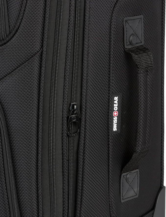 SwissGear Sion Softside Expandable Luggage, Black, 2-Piece Set (21/29)