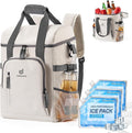 Odoland Cooler Backpack, 30 Cans Insulated Leak-Proof Cooler Bag with Ice Pack for Women and Men, Waterproof Beach Lunch Cooler