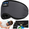 MUSICOZY Sleep Headphones Bluetooth 5.4 Breathable Sleeping Headphones Sleep Mask, Wireless Eye Mask Sleep Earbuds for Side Sleepers Men Women Office Travel Cool Tech Gadgets Gift