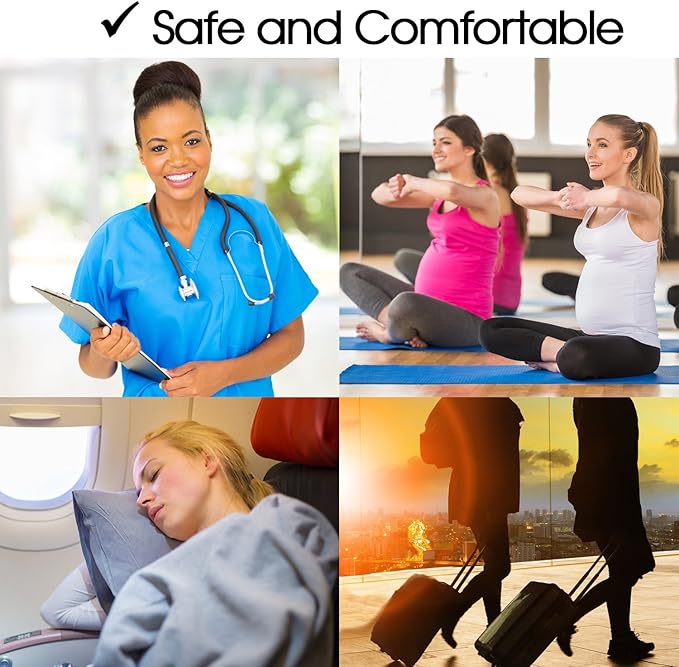 Cotton Compression Socks for Women & Men. 15-20 mmHg Support Knee-High Nude X/W