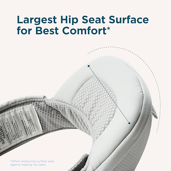 Ergobaby Alta Hip Seat All-Position Breathable Mesh Hip Seat & Carrier, Midnight Blue
