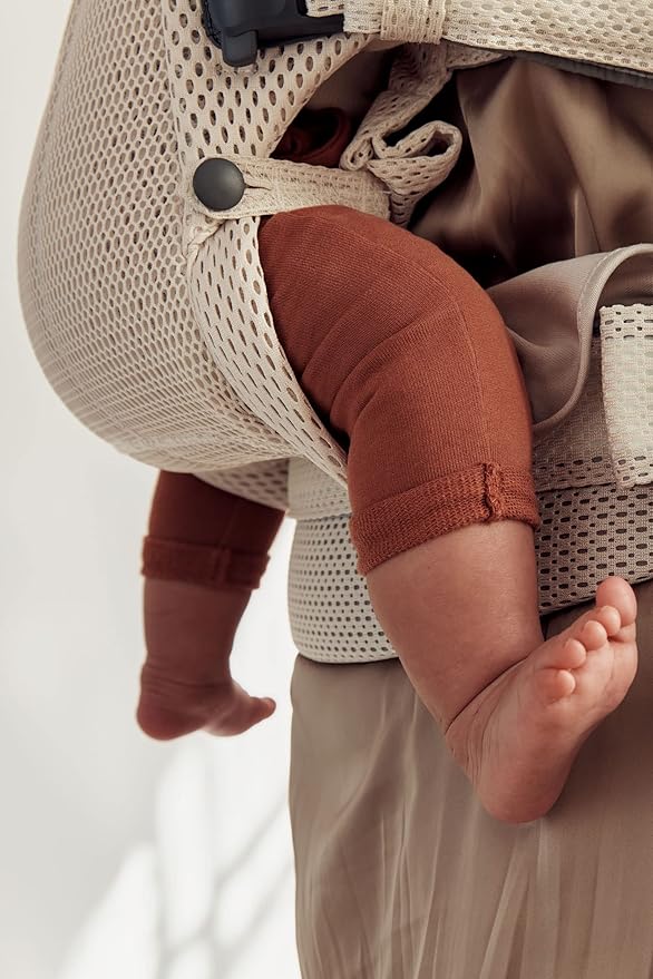 BabyBjörn Baby Carrier Harmony, Cream, 3D Mesh, 3-in-1 Ergonomic Baby Carrier; Newborn, Facing-in, Outward-Facing, and Back Carrying Positions Supported (7-40 lbs), Newborn to Toddler