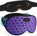 Sleep Eye Mask Bluetooth Headphones - 3D Contoured Zero Pressure Sleeping Masks 100% Blackout Eye Cover Breathable Sleeping Mask for Side Sleepers Wireless Earphone Ear Muff Headband Women Men Gift