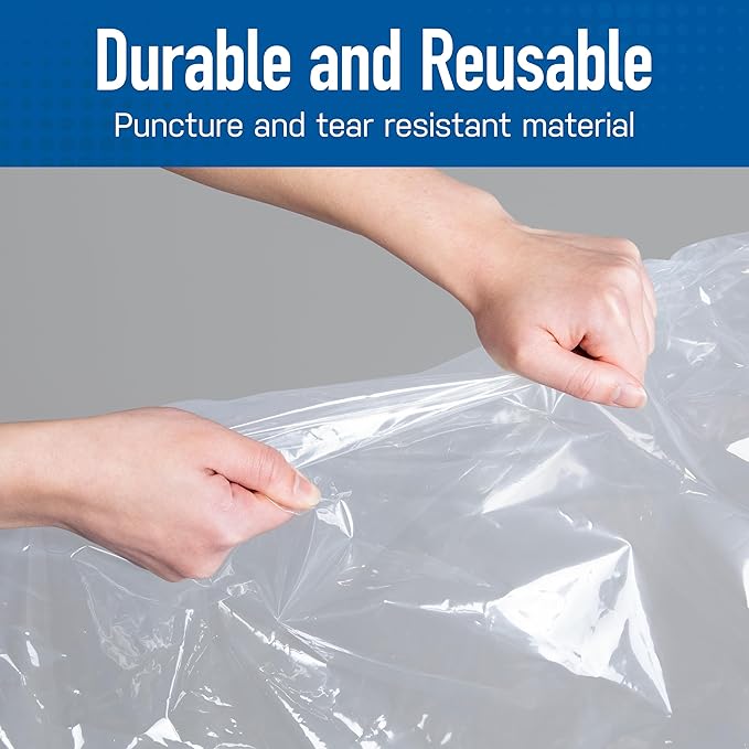 10 Pack Jumbo Vacuum Storage Bags for Comforters, Blankets & Clothes – Jumbo Vacuum Sealed Compression Bags with Hand Pump – Space Saver Storage Bags for Bedding, Moving, Travel & Organization