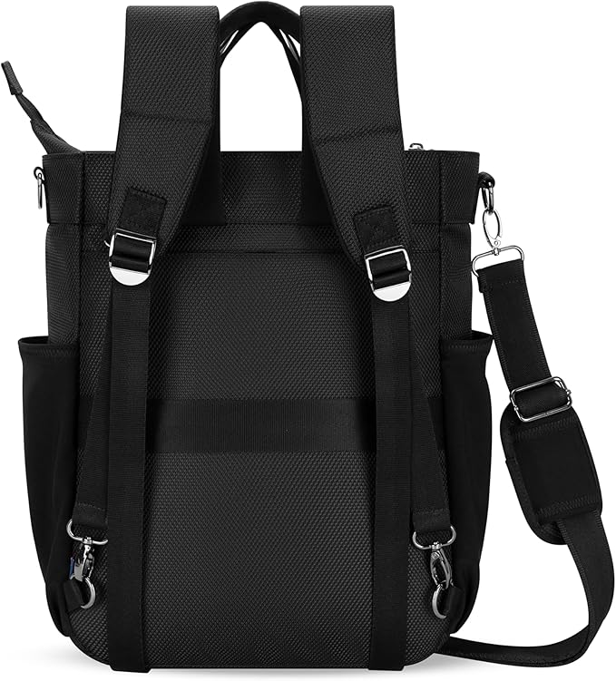 Sherpani Soleil, Anti Theft Convertible Backpack, 3 in 1 Tote Bag, Crossbody Purse, 18L Travel Backpack, Travel Gifts for Women, RFID Protection, Metal Hardware, Fits 13” Laptop (Sakura)