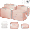 DIMJ Comforter Storage Bag 4 Pack - Blanket Storage Organizer Compression Bags, Large Capacity Ultra Space Saving Self Compression Organize for Bedding, Pillow, Duvet, Sheet Storage with Zipper Window