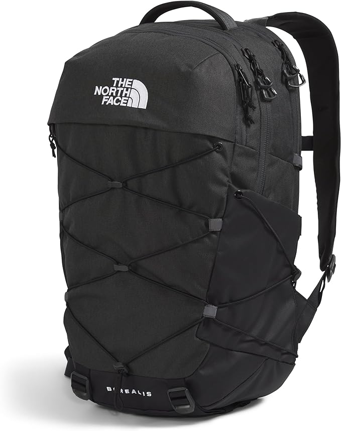 THE NORTH FACE Borealis Commuter Laptop Backpack | Water Repellent Finish, 16" Laptop Sleeve, Large Main Compartment for Everyday Carry, Asphalt Grey Light Heather/TNF Black-NPF, One Size