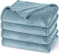PHF Ultra Soft Fleece Blanket Twin Size, No Shed No Pilling Luxury Plush Cozy 300GSM Lightweight Twin XL Blanket for Bed, Couch, Chair, Sofa Suitable for All Season, 76" x 90", Dusty Blue