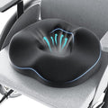 Benazcap Donut Pillow Seat Cushion Hemorrhoid Pillow for Sciatica & Tailbone Pain Relief, Memory Foam Cushion by Ergonomic for Coccyx, Sciatica, Pregnancy, Postpartum- Darkgray