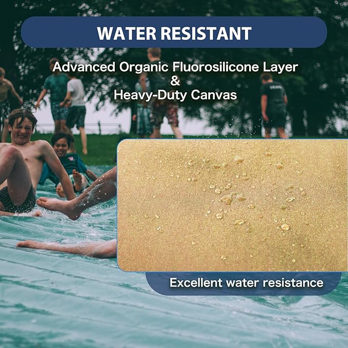20’x20’ Canvas Tarp Heavy Duty Water Resistant Tarpaulins with Aluminum Grommets,UV Resistant, 22Mil Multipurpose Drop Cloth, 14oz Cover Sheet for Outdoor and Indoor Use with Ropes Yellow