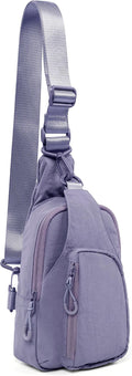 ODODOS Daily Sling Bag with Adjustable Straps Crossbody Chest Bag Lightweight Small Backpack for Casual Traveling Hiking