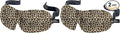 Bucky 40 Blinks No Pressure Printed Eye Mask for Travel & Sleep, Leopard, One Size (Pack of 2)