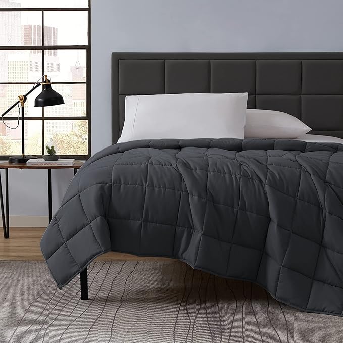 L'AGRATY Weighted Blanket - 36"x48" 5lbs Weighted Blanket Microfiber Material with Glass Beads Small Blanket for All-Season Summer Fall Winter Soft Thick Blanket