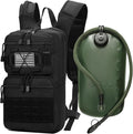 1050D Tactical Hydration Backpack with 3L TPU Water Bladder, Military Molle Water Backpack Perfect for Men & Women, Hydration Pack for Hiking, Biking, Running, Climbing, Hunting, Daily Use