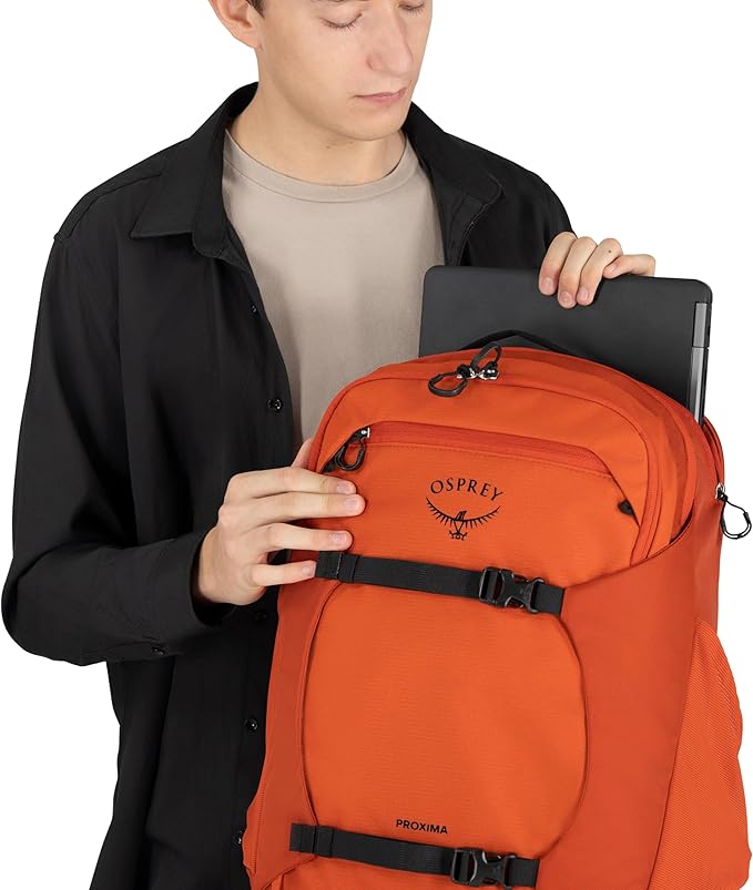 Osprey Proxima 30L Campus Laptop Backpack - Organized Everyday Pack with Tech Storage, Water Bottle Pockets, and Comfortable Carry - Perfect for School, Commuting, and Travel, Firestarter Orange