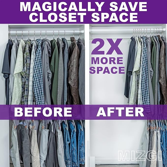 MIZGI Premium Velvet Hangers (50 Pack) Heavy Duty - Non Slip Felt Hangers - Velvet Suit Hanger White - White Coated Hooks,Space Saving Clothes Hanger
