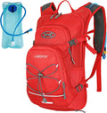 LARIPOP Hydration Backpack, 18L Hiking Backpack with 2L Water Bladder, Lightweight Water Pack for Cycling, Hiking, Biking