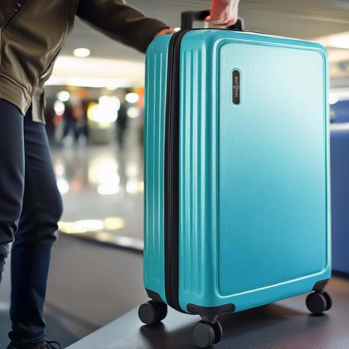 Luggage Sets 2 Piece, 24 Inch Suitcase and 28 Inch Luggage with Spinner Wheels, Durable Hard Shell Suitcase Set, Expandable Travel Suitcases with Wheels, Teal