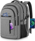 Travel Laptop Backpack, Extra Large Laptop Backpack, 17 Inch Laptop Backpack, 40L Heavy Duty Water Resistant TSA Airline Approved Business Work Computer College School Backpack Bag for Men Women, Grey