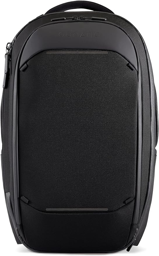 NOMATIC Navigator Travel Backpack - 32L Backpack with Laptop Compartment and 9L Built-In Expansion - Anti-Theft Carry-On Backpack for Travel - Water Resistant Travel Pack (Black)