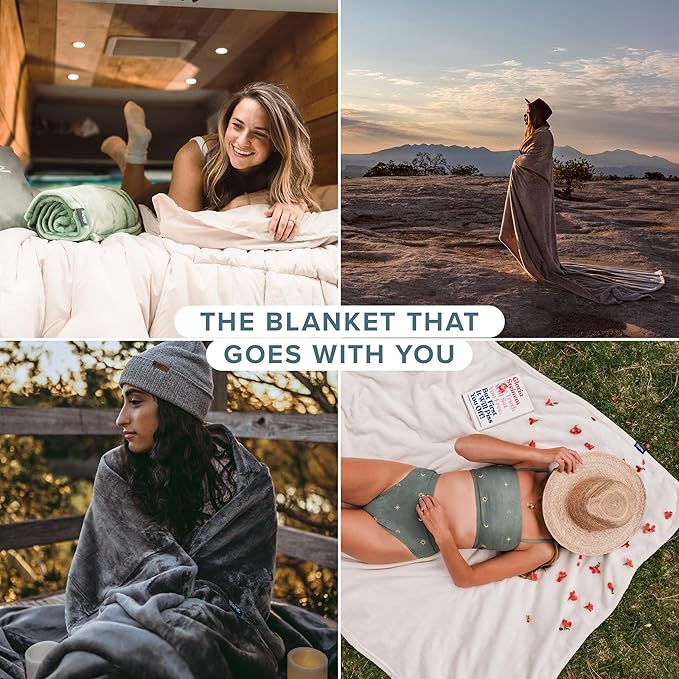 Bare Home Fleece Blanket - Throw/Travel - Ultra-Soft Lightweight for Bed, Sofa, and Couch - Luxury Microplush - Cozy Warm Blanket (Throw/Travel, Eggplant)
