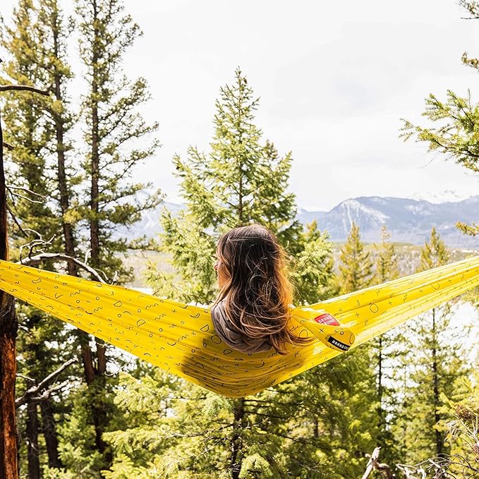 Grand Trunk TrunkTech Double Hammock | Portable Camping Hammock | Accessories for Outdoor, Indoor, Hiking Camping, Backpacking, Travel, Backyard, Beach (Vista)