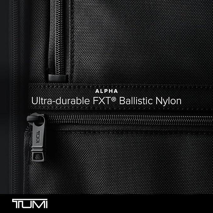 TUMI - Alpha Worldwide Trip Expandable 4-Wheeled Packing Case - Extra Large Design with Zip Expansion Checked Bag - Black