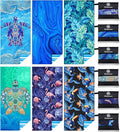 6 Pack Microfiber Lightweight Beach Towel Sand Free Quick Dry Absorbent Thin Compact Towels for Swimming Pool Camping Beach Accessories Large Easy Pack Travel Things for Vacation Essentials Gift