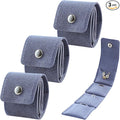 3 PCS Mini Travel Jewelry Organizer Bag - Tinycious Foldable Portable Case with Buckle, Auxiliary Jewelry Storage for Travel