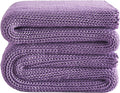 L'AGRATY Knitted Weighted Blanket - 48"x72" 15lbs Cooling Chunky Knit Heavy Blanket for Adults Braided Crochet Throw Thick Cable Yarn Knit Decorative No Beads Evenly Weighted Machine Washable