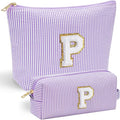 YOOLIFE 2 Small Make Up Bag - Travel Makeup Bag Makeup Pouch Makeup Bags for Women Cosmetic Pouch Cute Makeup Bag Makeup Bag Set Personalized Gifts Mom Gifts for Women Her 40th Birthday Gifts Women P