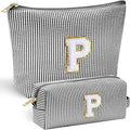 YOOLIFE Personalized Gifts for Women, Cute Travel Makeup Bag Daughter Niece Gifts Cosmetic Bag Skin Care Bag Sister Wife Friend Teacher Engagement Wedding Gifts for Women Mother'S Day Thank You Gift P