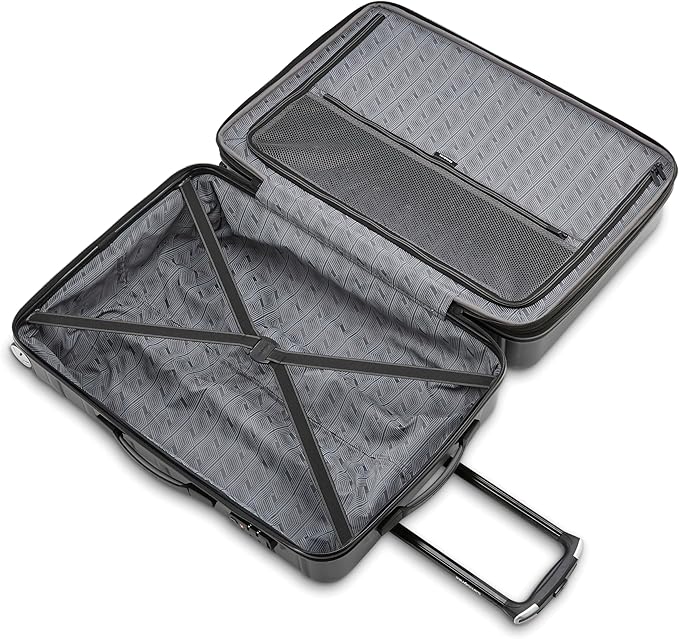 Samsonite Omni 2 Hardside Expandable Luggage with Spinner Wheels, LARGE SPINNER, SOLID CHARCOAL